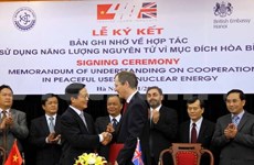 Vietnam et Royaume-Uni renforcent leur coopération dans l'énergie atomique 